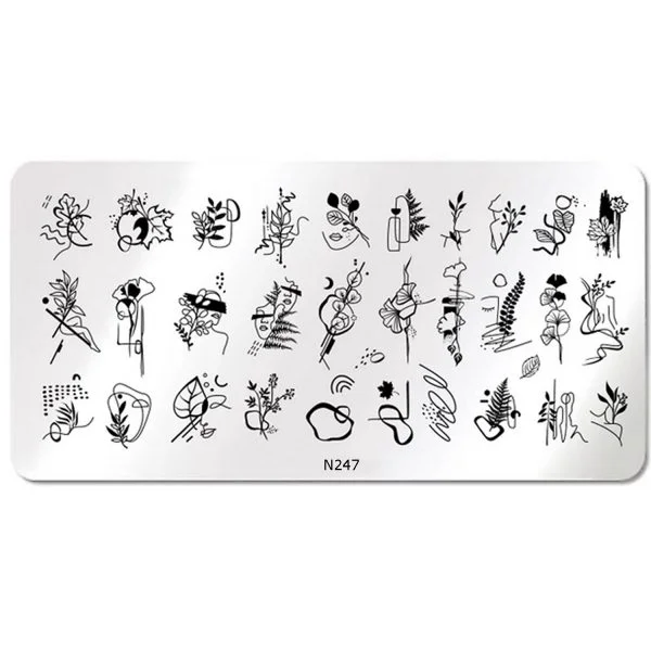 Nail Art Stamping Schablone - STZ-N02- STZ-N02