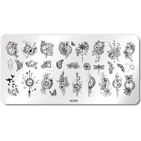 Nail Art Stamping Schablone - STZ-N02- STZ-N02