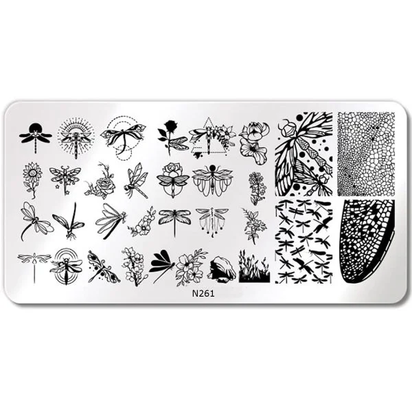 Nail Art Stamping Schablone - STZ-N02- STZ-N02