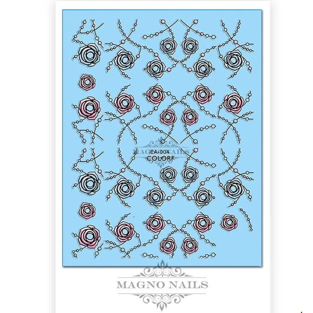 3D Design Nail Sticker - 3D Wraps Selbstklebende Nagelaufkleber Nagelsticker