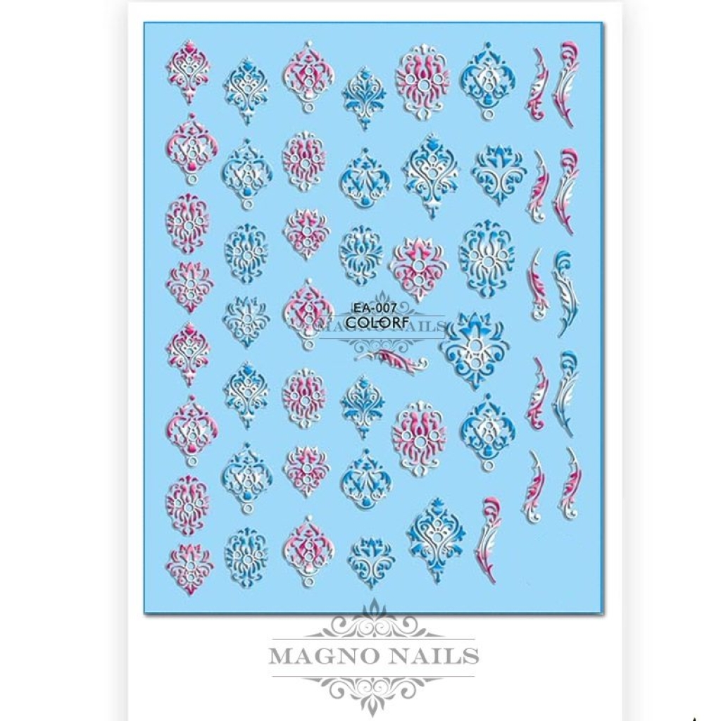 3D Design Nail Sticker - 3D Wraps Selbstklebende Nagelaufkleber Nagelsticker