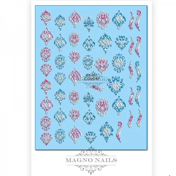 3D Design Nail Sticker - 3D Wraps Selbstklebende Nagelaufkleber Nagelsticker