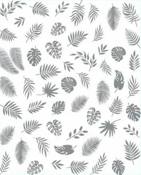 3D Metallic Nail Sticker - silber Seblstklebende Aufkleber Nagelsticker Nagelaufkleber