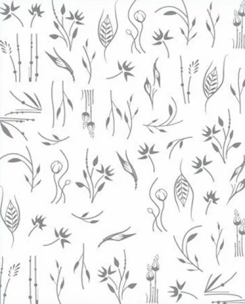 3D Metallic Nail Sticker - silber Seblstklebende Aufkleber Nagelsticker Nagelaufkleber