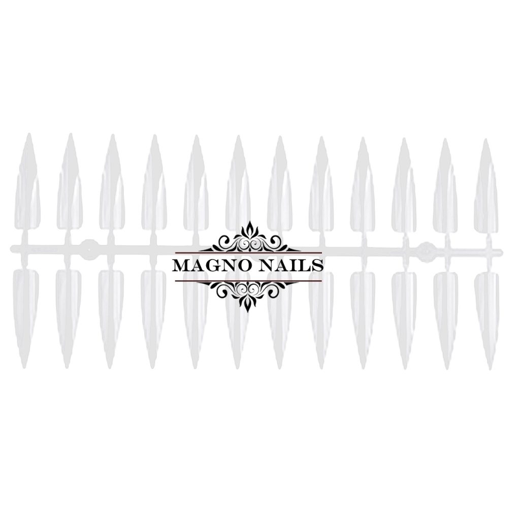 Präsentation Stiletto Tips mit 240 Tips klar Nageldesign Nägel Nails Nagelstudio