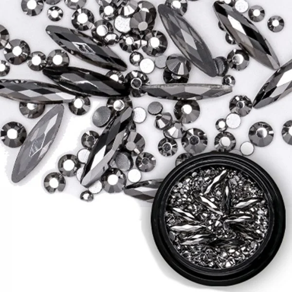 Mix - Nail Art - Strasssteine Set - black Nail Nagelstudio Nägel Nailart Nail art