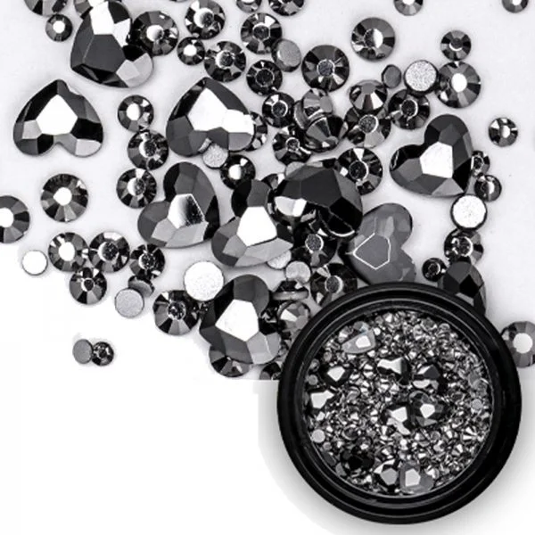 Mix - Nail Art - Strasssteine Set - black Nail Nagelstudio Nägel Nailart Nail art