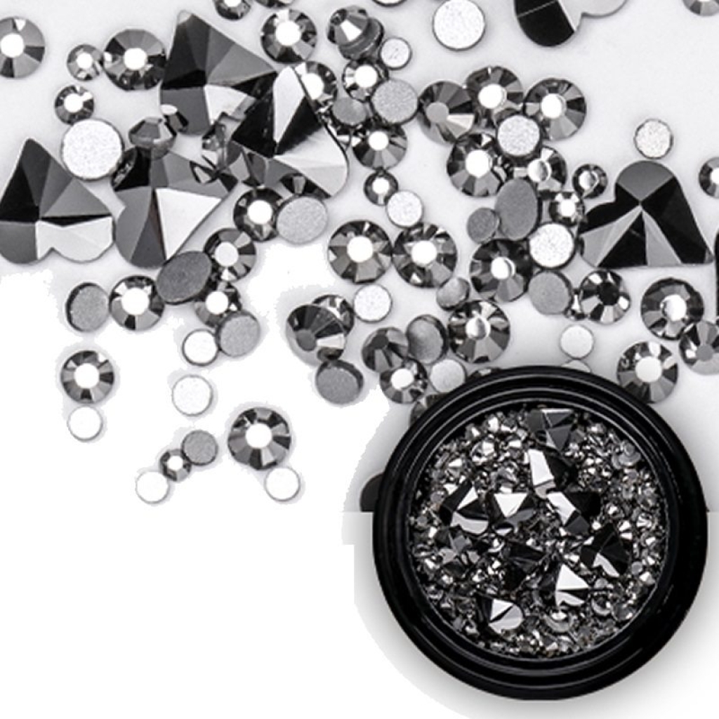 Mix - Nail Art - Strasssteine Set - black Nail Nagelstudio Nägel Nailart Nail art