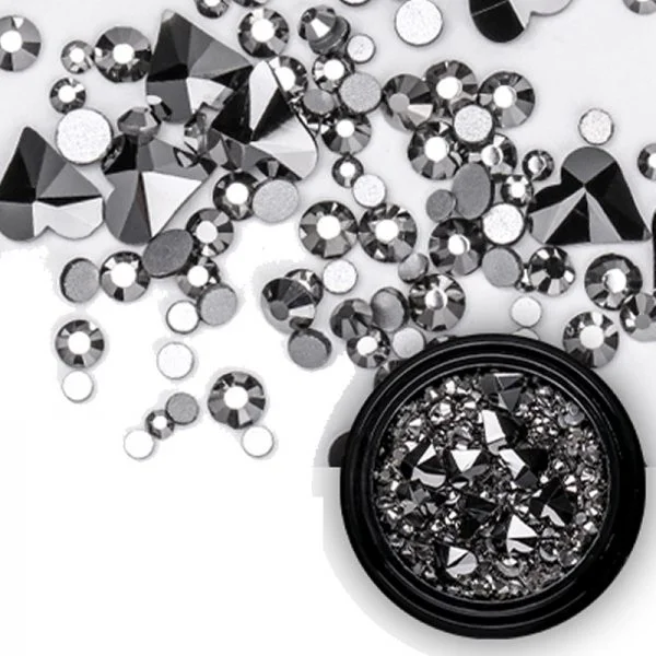 Mix - Nail Art - Strasssteine Set - black Nail Nagelstudio Nägel Nailart Nail art