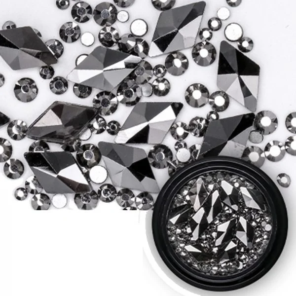 Mix - Nail Art - Strasssteine Set - black Nail Nagelstudio Nägel Nailart Nail art