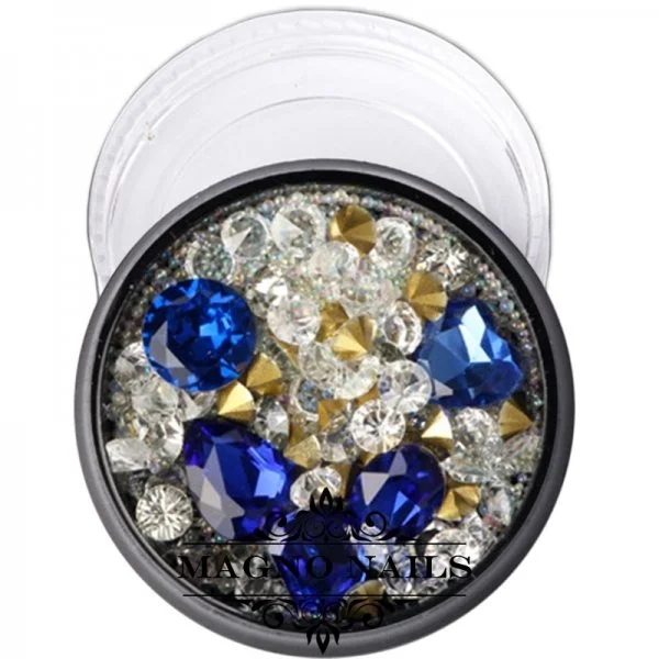 Mix - Nail Art - Strasssteine Set - blue Nail Nagelstudio Nägel Nailart Nail art