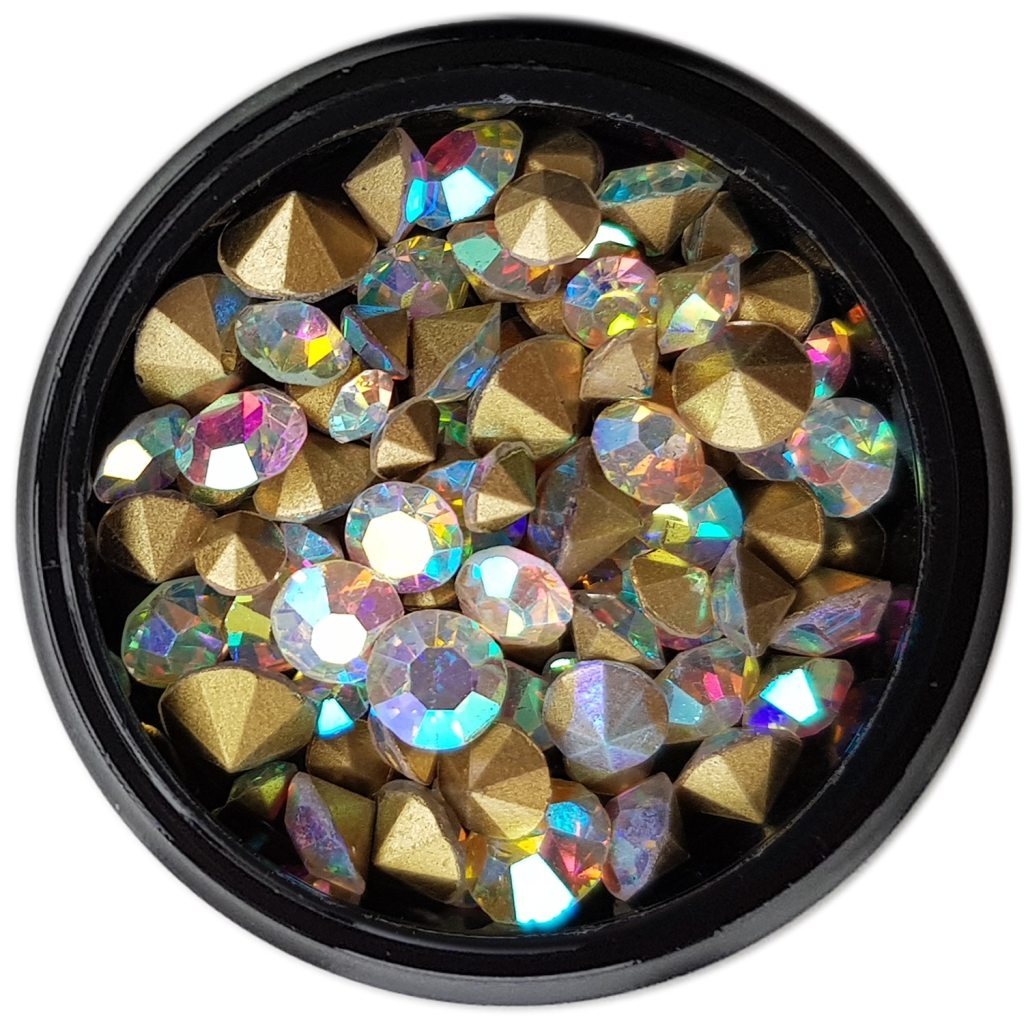 Mix - Nail Art - Strasssteine Set - Crystal AB Nail Nagelstudio Nägel Nailart Nail art