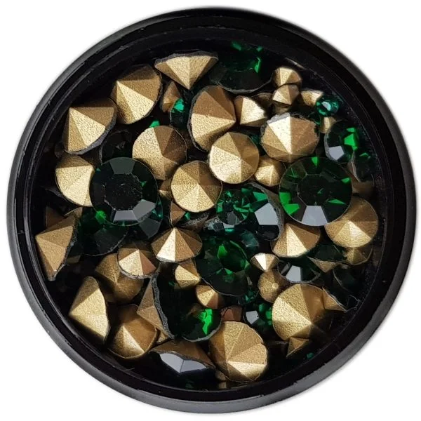 Mix - Nail Art - Strasssteine Set - Smaragd Nail Nagelstudio Nägel Nailart Nail art