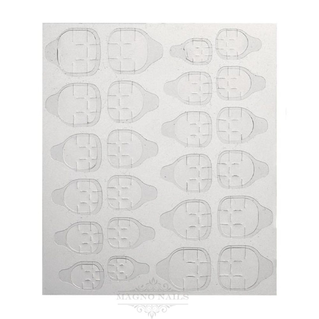 24 x Doppelseitige Tapes für Nail Tips Fullcover Haft Sticker