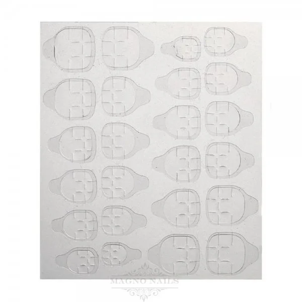 24 x Doppelseitige Tapes für Nail Tips Fullcover Haft Sticker