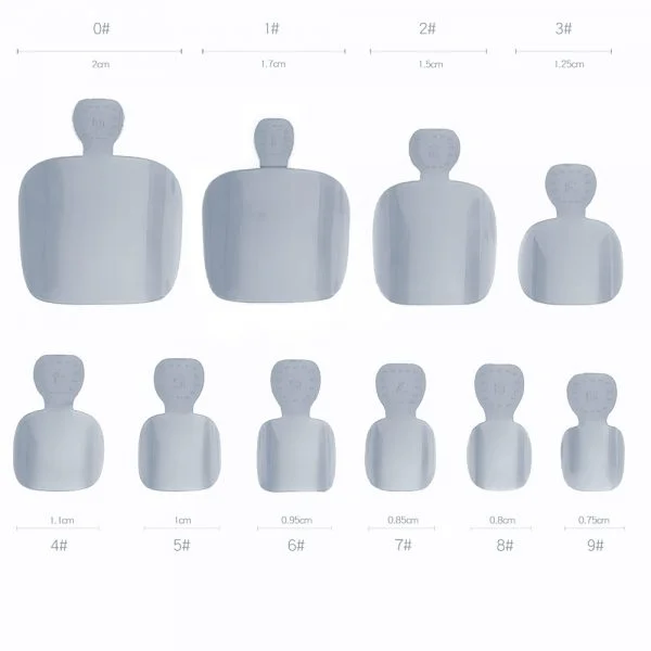 100 x Fußnägel Tips natur in einer Box Germany