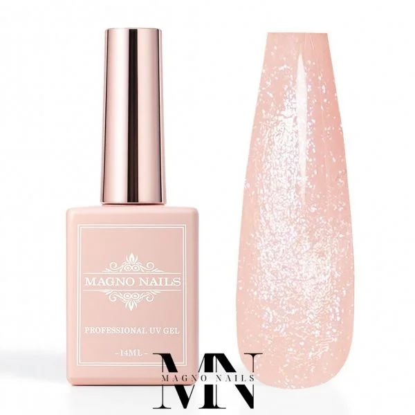 Rubber Base Gel - Nude Glitzer - Haft Gel Flexibel