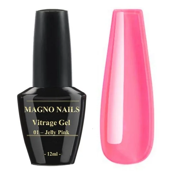 UV Glas Gel - Vitrage Gel - 01 - Jelly Pink