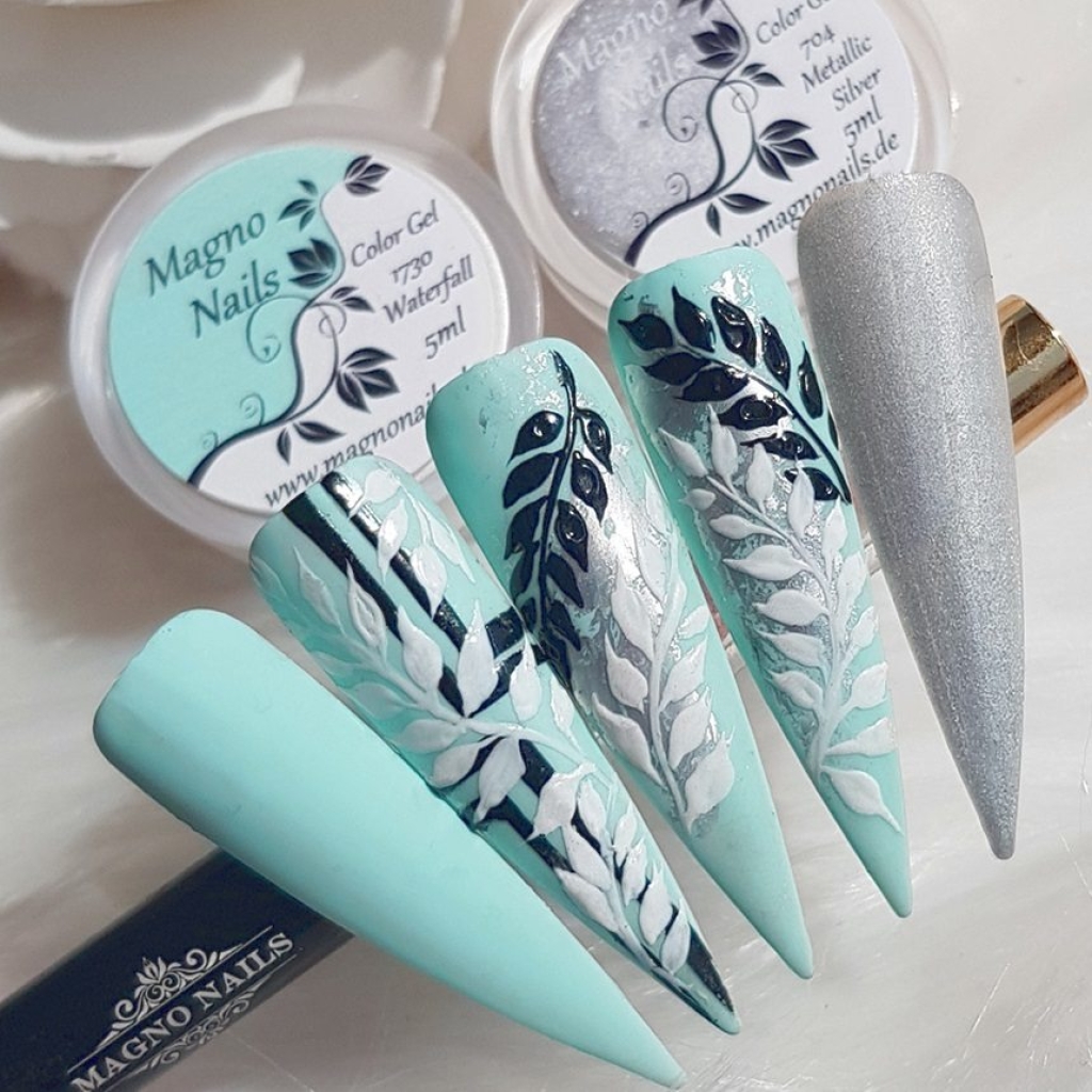 UV Gel - 704 - Perlmutt Gel Metallic Silver
