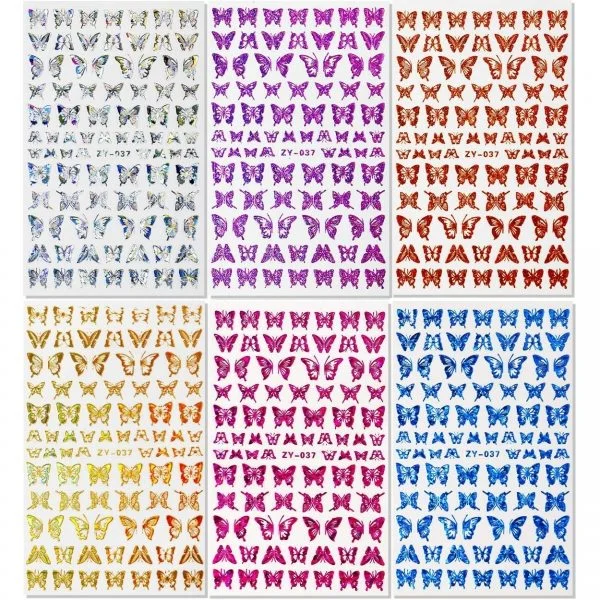 3D Nail Sticker - ZY-037 - Schmetterling Aufkleber Seblstklebende Aufkleber Nagelsticker Nagelaufkleber