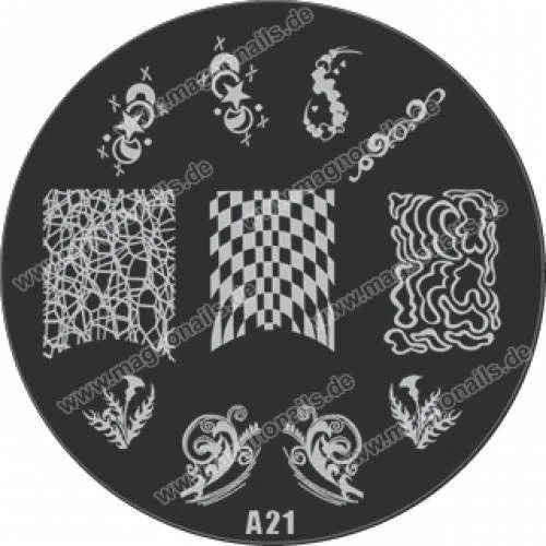 Nail Stamping Schablone A21