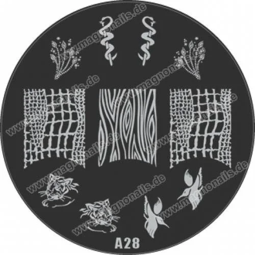 Nail Stamping Schablone A28