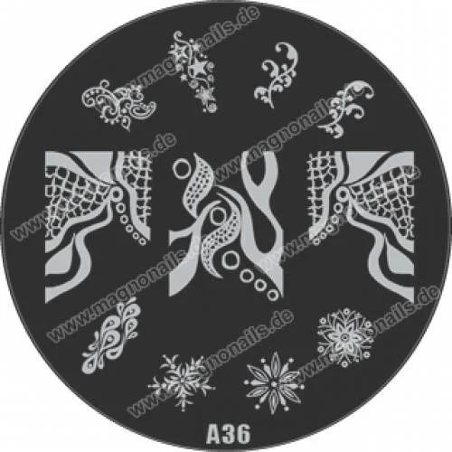 Nail Stamping Schablone A36