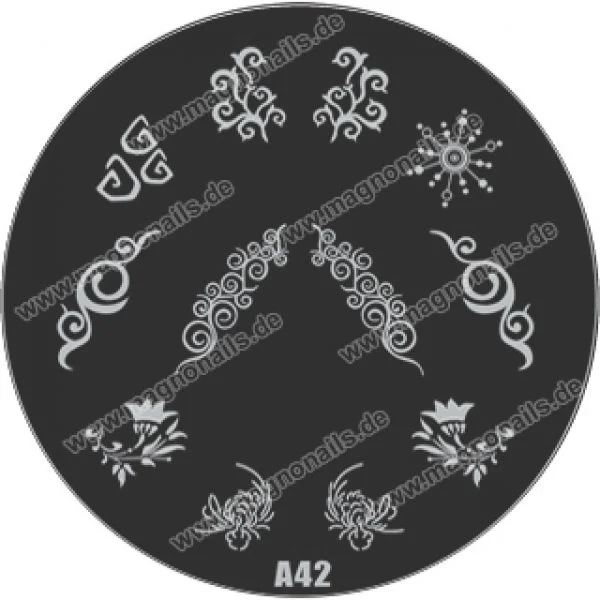 Nail Stamping Schablone