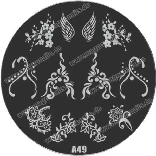 Nail Stamping Schablone