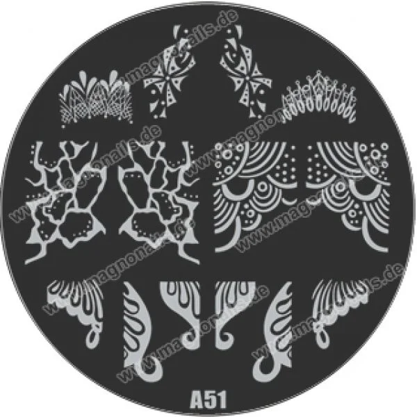 Nail Stamping Schablone