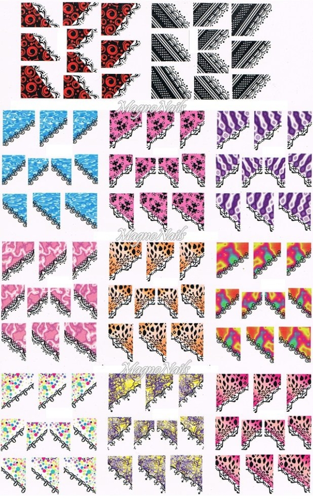 2D Nail Art Sticker