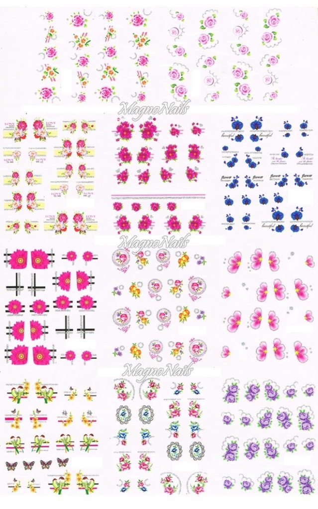 2D Nail Art Sticker