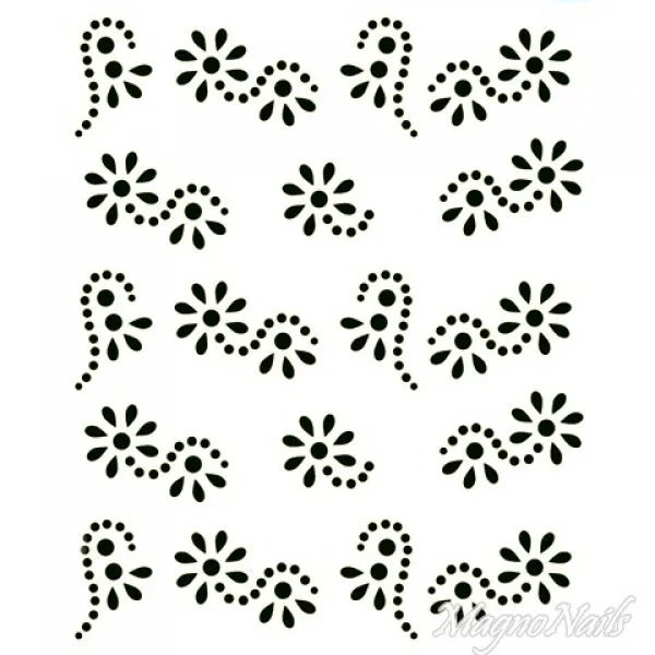 Crystal Nail Sticker - Bindis - schwarz Strasssteine Strass Aufkleber selbstklebende Nailart Nail art