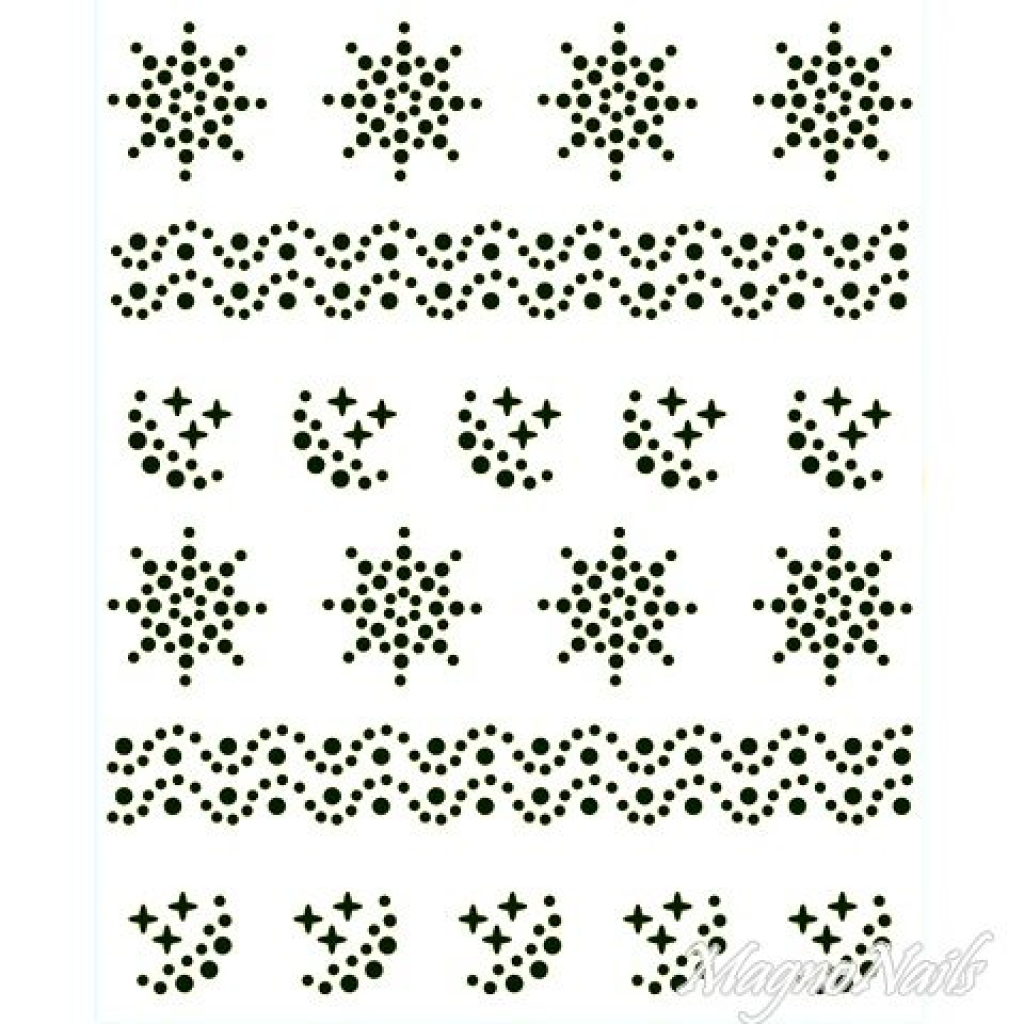 Crystal Nail Sticker - Bindis - schwarz Strasssteine Strass Aufkleber selbstklebende Nailart Nail art