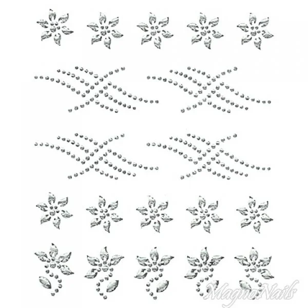 Crystal Nail Sticker - Bindis - crystal Strasssteine Strass Aufkleber selbstklebende Nailar Nail art