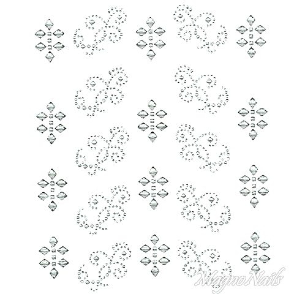 Crystal Nail Sticker - Bindis - crystal Strasssteine Strass Aufkleber selbstklebende Nailar Nail art