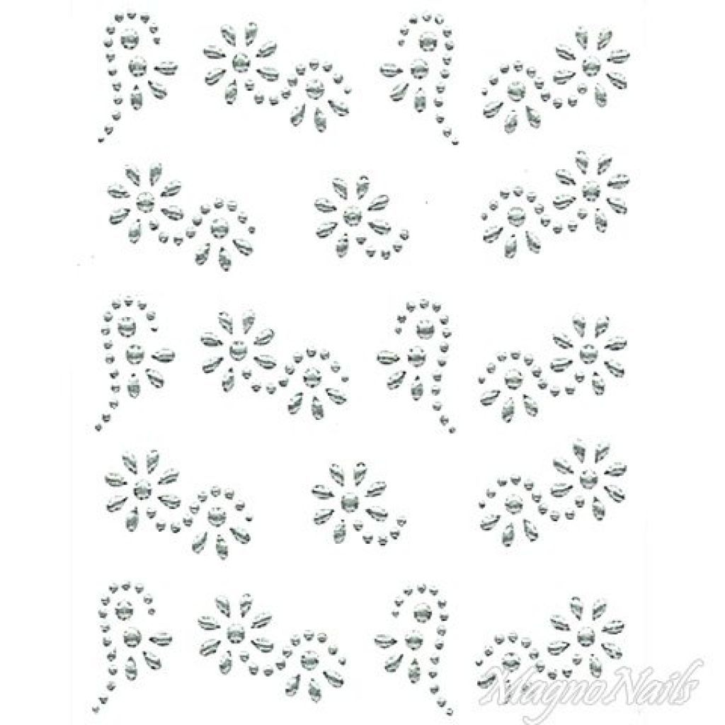 Crystal Nail Sticker - Bindis - crystal Strasssteine Strass Aufkleber selbstklebende Nailar Nail art