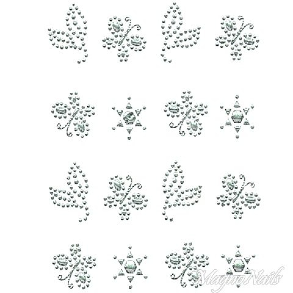 Crystal Nail Sticker - Bindis - crystal Strasssteine Strass Aufkleber selbstklebende Nailart Nail art