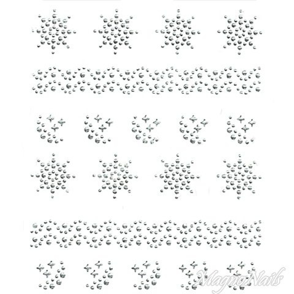 Crystal Nail Sticker - Bindis - crystal Strasssteine Strass Aufkleber selbstklebende Nailart Nail art