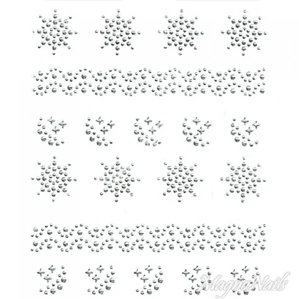 Crystal Nail Sticker - Bindis - crystal Strasssteine Strass Aufkleber selbstklebende Nailart Nail art