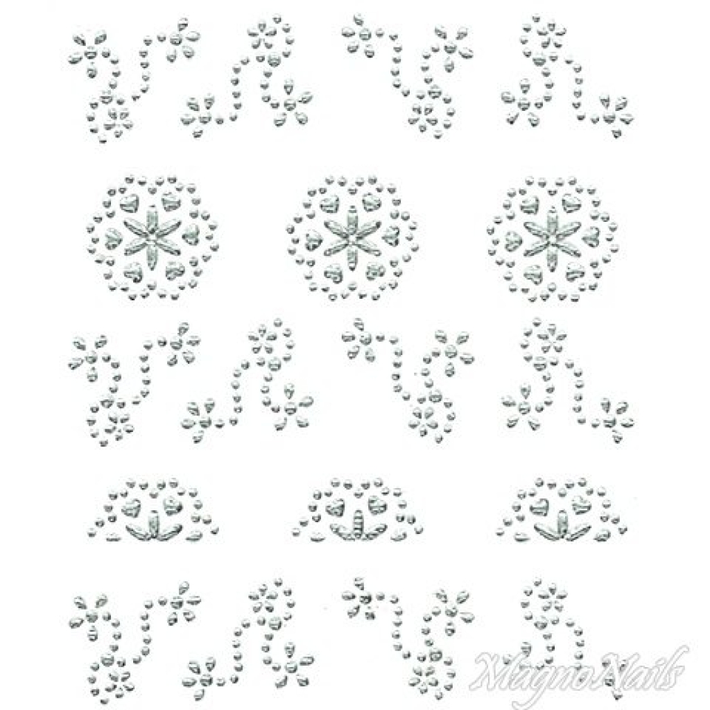 Crystal Nail Sticker - Bindis - crystal Strasssteine Strass Aufkleber selbstklebende Nailar Nail art