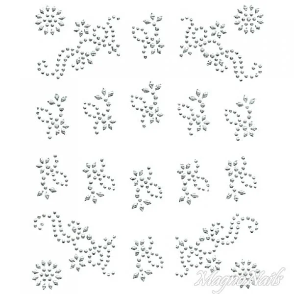 Crystal Nail Sticker - Bindis - crystal Strasssteine Strass Aufkleber selbstklebende Nailar Nail art