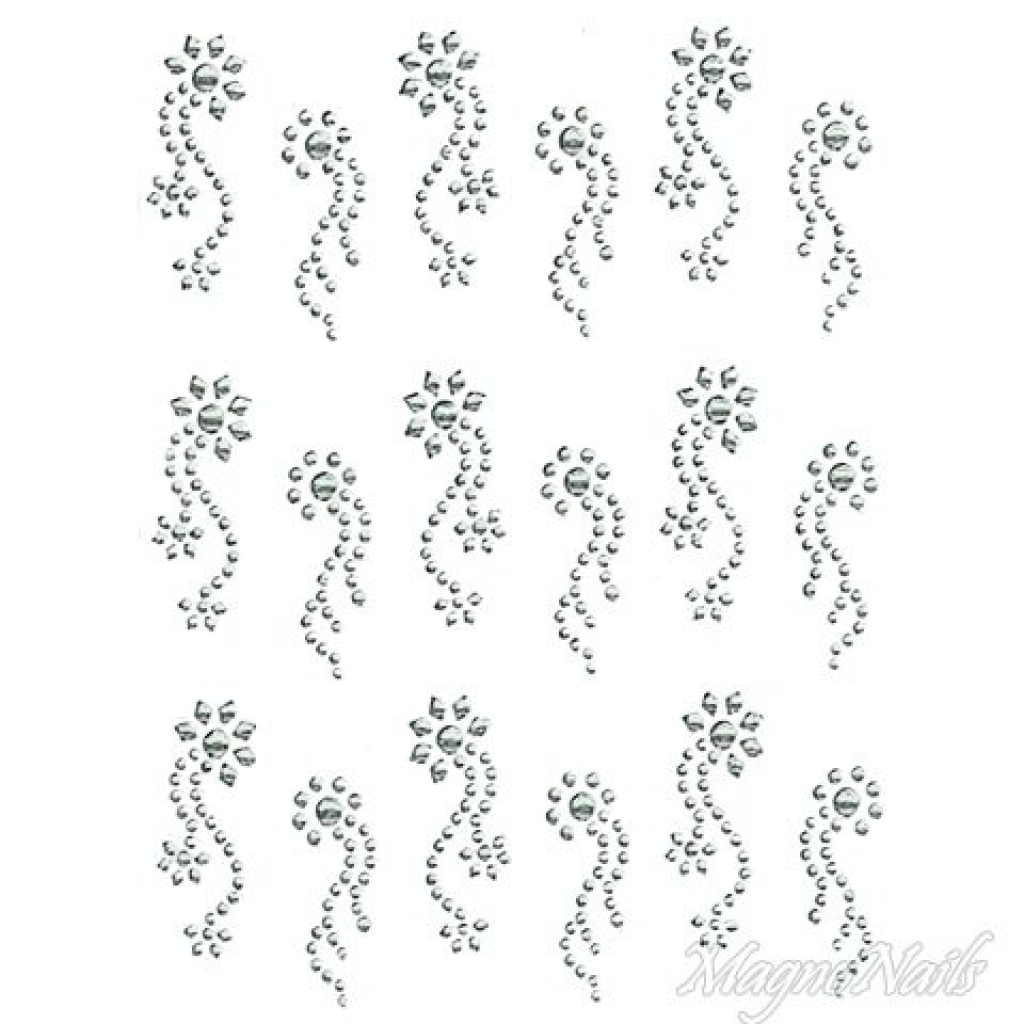 Crystal Nail Sticker - Bindis - crystal Strasssteine Strass Aufkleber selbstklebende Nailar Nail art