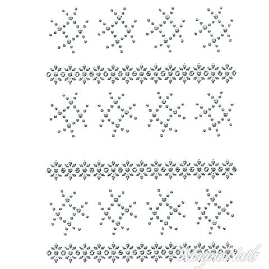 Crystal Nail Sticker - Bindis - crystal Strasssteine Strass Aufkleber selbstklebende Nailar Nail art