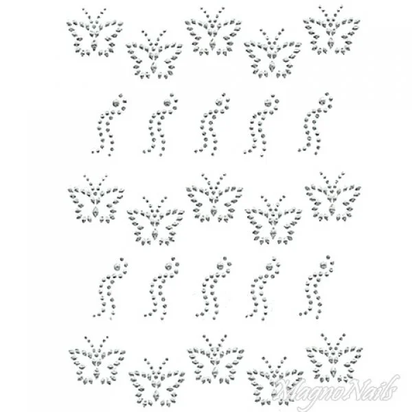 Crystal Nail Sticker - Bindis - crystal Strasssteine Strass Aufkleber selbstklebende Nailar Nail art