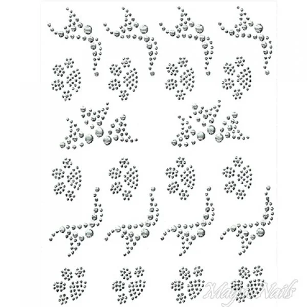 Crystal Nail Sticker - Bindis - crystal Strasssteine Strass Aufkleber selbstklebende Nailar Nail art