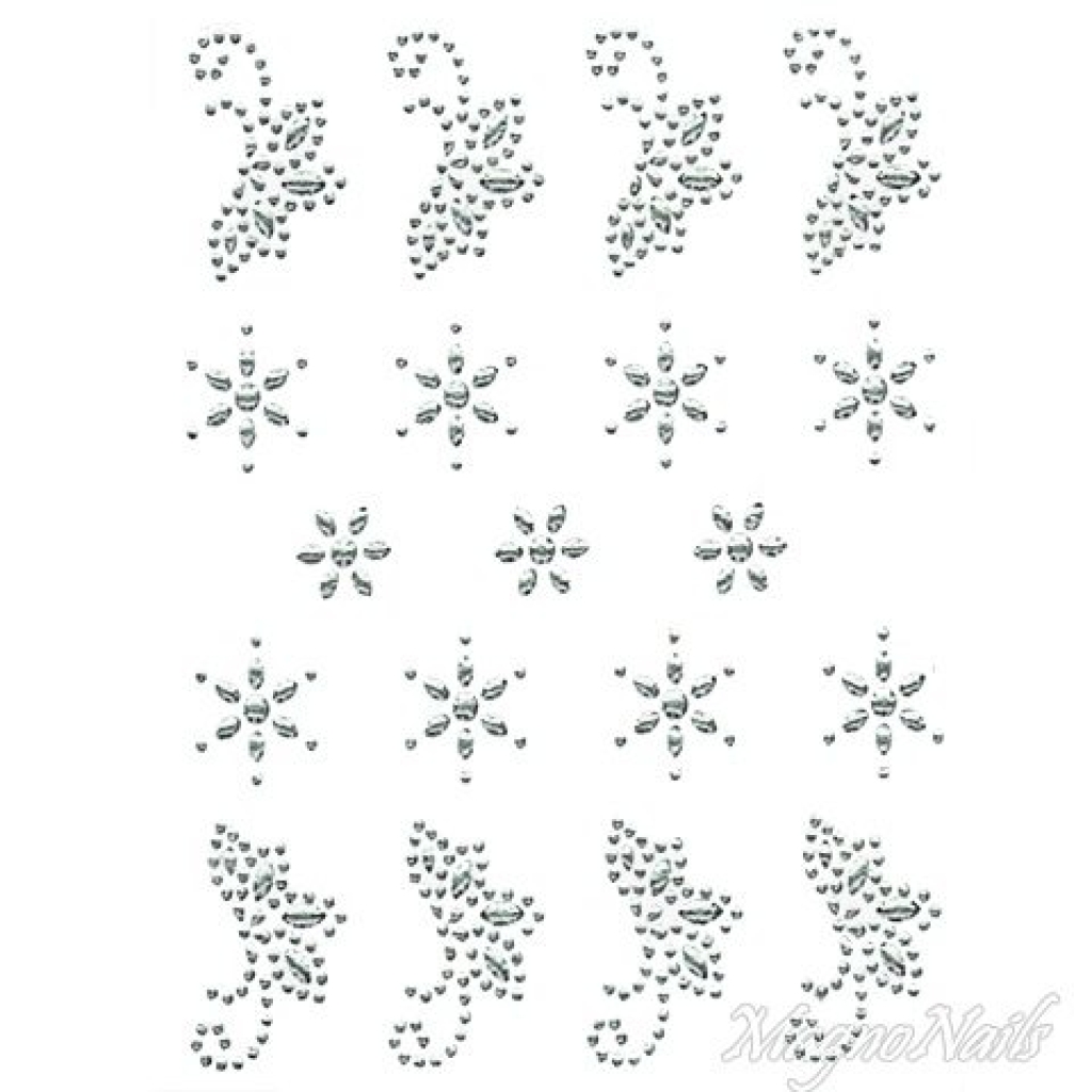 Crystal Nail Sticker - Bindis - crystal Strasssteine Strass Aufkleber selbstklebende Nailar Nail art