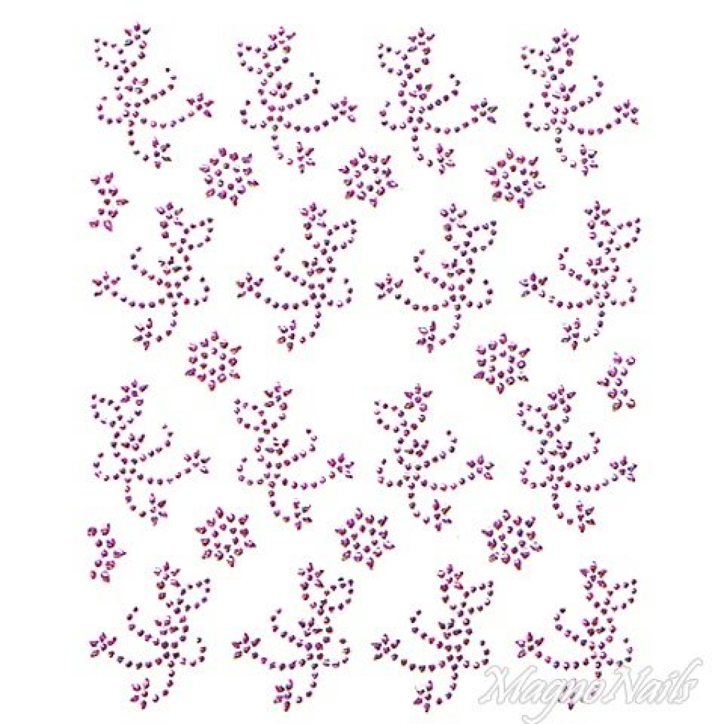 Crystal Nail Sticker - Bindis - pink Strasssteine Strass Aufkleber selbstklebende Nailar Nail art