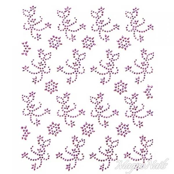 Crystal Nail Sticker - Bindis - pink Strasssteine Strass Aufkleber selbstklebende Nailar Nail art