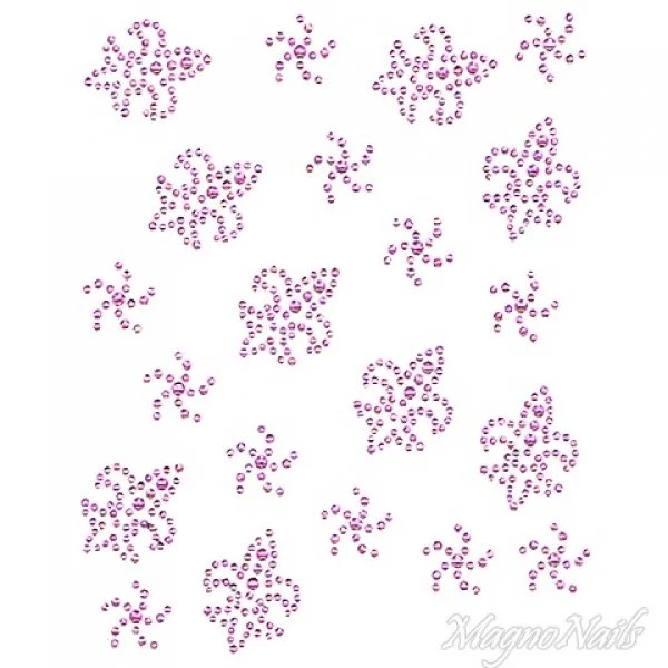 Crystal Nail Sticker - Bindis - pink Strasssteine Strass Aufkleber selbstklebende Nailar Nail art